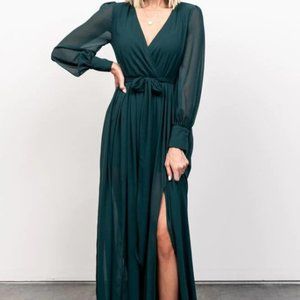 Baltic Born Celine Emerald Maxi Dress Size Medium NWT
